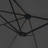  Dvostruki vrtni suncobran s LED svjetlima antracit 449 x 265 cm | Eponuda.com
