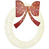vidaXL Venec z LED lučmi Toplo bela 120 cm Akril | Shoptok.si