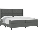 vidaXL sanduk s madracem - tamno siva 200x200 cm tkanina | shoptok.hr