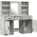  Set za toaletni stolić od 3 dijela u betonskoj sivoj boji od obrabljenog drva | shoptok.hr