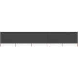  5-panelni vetrobran tkanina 600x160 cm antraciten, (20610430) | Shoptok.si
