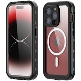 ShellBox Vodootporna IP68 360° MagSafe maska za iPhone 15 Pro – Crna | shoptok.hr