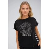 Marisse Black Cotton Blouse With Print | shoptok.hr