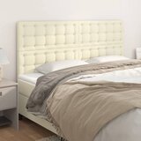  Uzglavlje krem boje 160x5x118/128 cm umjetna koža | shoptok.hr
