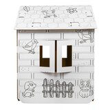 House XXL with a car 3D coloring book for children | Shoptok.si