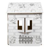 House XXL with a car 3D coloring book for children | shoptok.hr