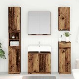  Set ormarića za kupaonicu 3 pcs Staro drvo Konstruirano drvo | shoptok.hr