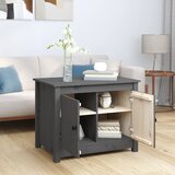  Stolić za kavu sivi 71 x 49 x 55 cm od masivne borovine | shoptok.hr