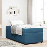 vidaXL Okvir kreveta s madracem Ostalo Plava 90 x 200 cm Baršun | shoptok.hr