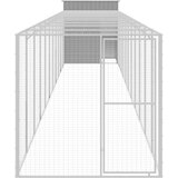  Kavez za kokoši s igralištem svjetlosivi 165x1271x181cm čelični | shoptok.hr