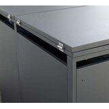 WESTMANN spremište za 3 kante za smeće Kubus | 3x240L | Antracit | 200x80x116 cm - BRANDED IN GERMANY | shoptok.hr