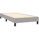  Okvir kreveta s oprugama i madrac svjetlosivi 90x200cm tkanina | shoptok.hr