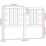  Posteljno vzglavje sivo 141x4x100 cm trdna borovina, (20644686) | Shoptok.si