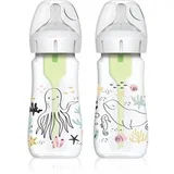 Options+ Ocean steklenička za dojenčke 2x270 ml