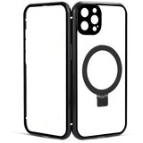 INF HD prozorna magnetna torbica s stojalom za iPhone Black iPhone 15 Plus, (21325639) Cene