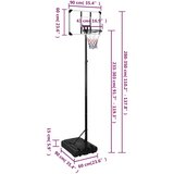 Košarkaški stalak prozirni 280 - 350 cm polikarbonantni | Eponuda.com