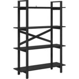  Polica Crni hrast 100 x 33,5 x 140 cm Konstruirano drvo | shoptok.hr