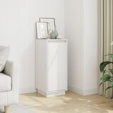 Maison Chic Komoda - Predalnik bela 31,5x34x75 cm trdna borovina, (21716527) | Shoptok.si