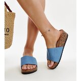Gemre Blue cork wedge flip-flops Naifene | shoptok.hr