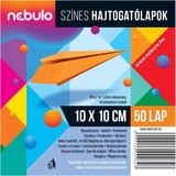 NEBULO Nebulo: Barvni papir za zgibanje, 50 listov, 10x10 cm, 80 g | Shoptok.si
