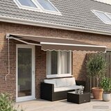  Povlačivi tende Sivosmeđa 4 x 2 m Poliester i aluminij | shoptok.hr