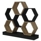 Woody Fashion polica za knjige cicek black oak | Eponuda.com