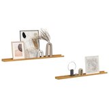  Polica na zidu Zidne 2 pcs Bež 100 x 9 x 3 cm Konstruirano drvo | shoptok.hr