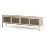 Marckeric Krem metalna TV komoda 160x50x35 cm Fayna – | shoptok.hr