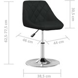  Blagovaonske stolice od umjetne kože 2 kom crne | shoptok.hr