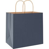  Papirnate vrećice 50 kom s ručkama plave 26x17x25 cm | shoptok.hr