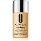 Clinique Even Better™ Makeup SPF 15 Evens and Corrects korektivni tekoči puder SPF 15 odtenek WM 54 Honey Wheat 30 ml