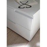 XXXL nočna omarica, bela, bela, visoki sijaj | Shoptok.si