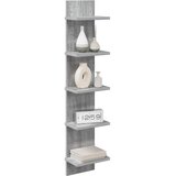 Zidna polica Siva Sonoma 22 x 15 x 100 cm Konstruirano drvo - Siva Sonoma 1 22 x 15 x 100 cm (5 etaža) | shoptok.hr