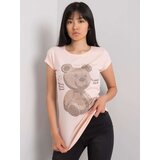ex moda T-shirt-EM-TS-ES-21-531.14-light pink | Shoptok.si