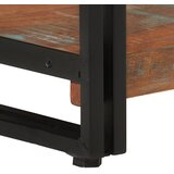  Regal za knjige s 3 razine 77x30x80cm obnovljeno drvo i željezo | shoptok.hr