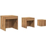 vidaXL Uklapajući stolići boja hrasta artisan 3 kom konstruirano drvo | shoptok.hr