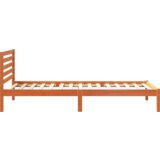  Konstrukcija postelje z vzglavjem Voskast rjav 90 x 220 cm, (5000125831) | Shoptok.si