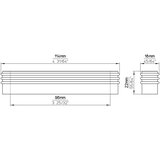 SIRO Ručka za namještaj alu 96 mm | shoptok.hr