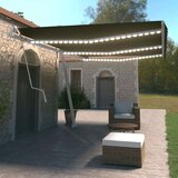  Automatska tenda sa senzorom za vjetar LED 600x350 cm antracit Cijene