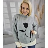 Pri Women's sweater half turtleneck warm flower nt autumn winter ROSELYN | Shoptok.si