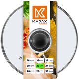 KADAX stekleni pokrov 22 cm univerzalni toplotno odporen pokrov za lonce in ponev, (5000355954) | Shoptok.si