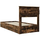  Okvir za krevet s ladicama Dimljeni hrast 90 x 190 cm | shoptok.hr