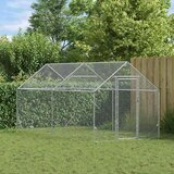  Kavez za piliće Srebrno 400 x 170 x 177 cm Cinkani čelik | shoptok.hr