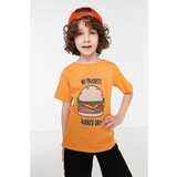 Trendyol Mustard Printed Boy Knitted T-Shirt | shoptok.hr