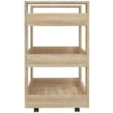 vidaXL Kuhinjski voziček sonoma hrast 60x45x80 cm inženirski les | Shoptok.si
