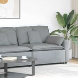  Modularni kauč s naslonom za ruke i jastucima svijetlo sivi 100 cm Cijene