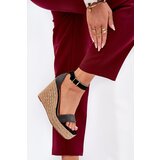 Boto Women's Wedge Sandals With Braiding Black Adelio | ePonuda.com
