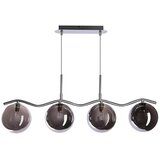  Visilica na sajli LUMOS 4xG9/20W/230V dimljeno crna | Eponuda.com