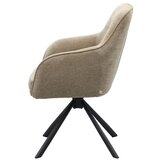 Unique Furniture Sivorjav oblazinjen jedilni stol z nasloni za roke Avola – | Shoptok.si