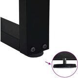 vidaXL Noge za blagovaonski stol V-oblik 2 kom crne 60x(72-73,3) cm | shoptok.hr